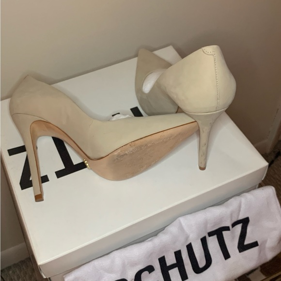 SCHULTZ Shoes Color Beige Sz 8 - Picture 5 of 10